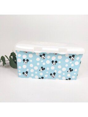 Huggies Wipes Empty Container Box Mickey Mouse Pop Up Baby Blue